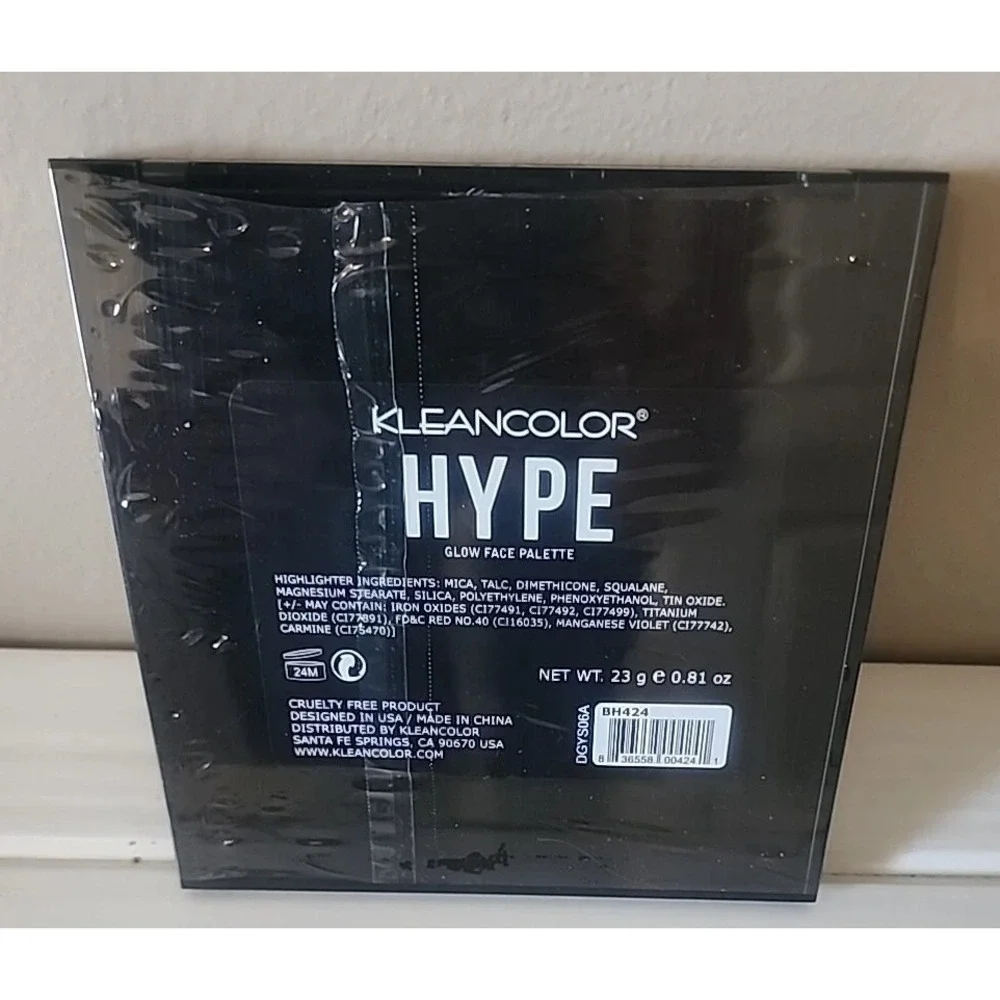 Kleancolor Hype Glow Face Palette With Mirror Sealed 9 Shades Makeup